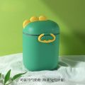 Portable baby milk powder box with spoon Dinosaur baby box food storage Outside Travel large capacity food storage box. 