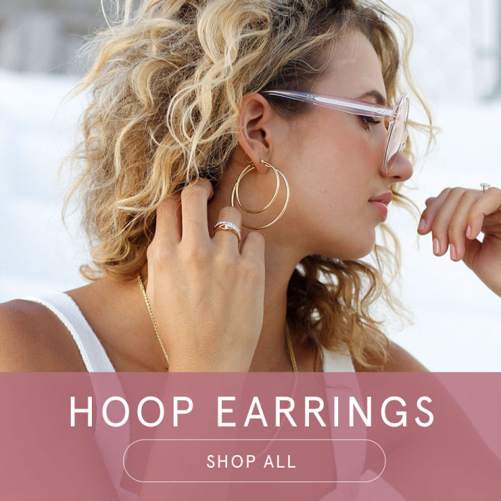 Exclusive Round Circle Women Hoop Earrings Exaggerated Hoop Ear- 1Pair
