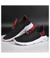 New - Sup: Fancy Black With Red Running Shoes For Men. 