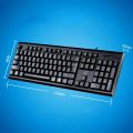 New- ZGB Q9 104 Keys USB Wired Grid Texture General Gaming Office Keyboard(Black).