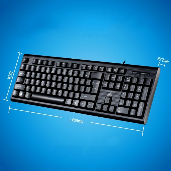 New-%20ZGB%20Q9%20104%20Keys%20USB%20Wired%20Grid%20Texture%20General%20Gaming%20Office%20Keyboard(Black)%20-%20Image%207