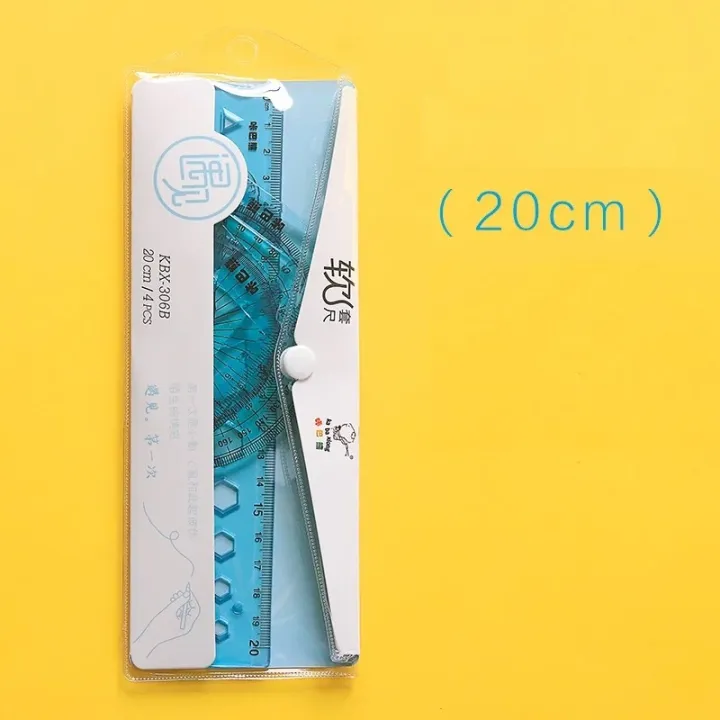 Flexible%20Geometric%20Tools%204%20Pcs%20Ruler%20Set%20with%20360%20Degree%20Protractor%20for%20School%20&%20Office%20Use%20-%20Image%202