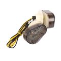 Motorcycle Flush Mount Turn Signals Light Led Flasher Indicator Black. 
