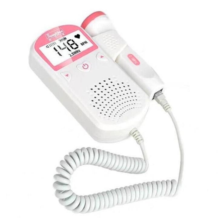 Upgraded 3.0MHz Doppler Fetal Heart rate Monitor Home Pregnancy Baby Fetal Sound Heart Rate Detector LCD Display No Radiation