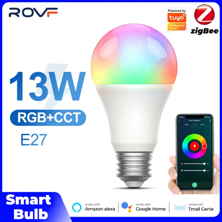 ROVF%20-%20Tuya%20Zigbee%20Smart%20Light%20Bulb%20-%2013W%20-%20RGB%20LED%20Lamp%20-%20Dimmable%20Timing%20Voice%20Control%20-%20for%20Google%20Home%20%20Alexa%20Tmall%20Genie%20-%20Image%202