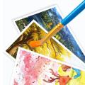 10 pcs Art Brushes Supplies Stationery Artist Purple Nylon Paint Brush Professional Watercolor Acrylic Wooden Handle Painting MuXiaRe. 