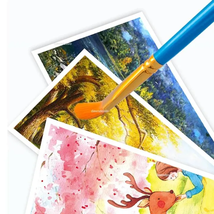 10%20pcs%20Art%20Brushes%20Supplies%20Stationery%20Artist%20Purple%20Nylon%20Paint%20Brush%20Professional%20Watercolor%20Acrylic%20Wooden%20Handle%20Painting%20MuXiaRe%20-%20Image%203