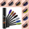 5 Colors Mascara Eyelashes Curling Extension Pink Purple Blue White Mascara Non-smudge Waterproof Fast Dry Long-lasting Makeup. 