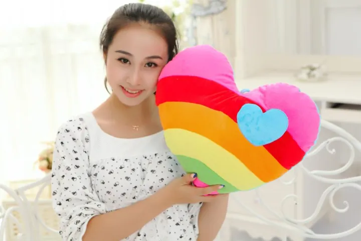 Rainbow%20Loving%20Heart%20Cloud%20Heart-shaped%20Couple%20Fluffy%20Cushion%20Soft%20Plush%20Pillow%20Valentine's%20Day%20Birthday%20Present%20Smooth%20Fabric%20-%20Image%207