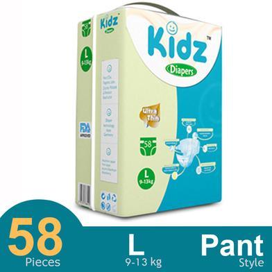 Kidz Diaper Belt L size (9-13 kg ) 58 pcs