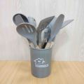 12pcs Wooden Silicone Kitchen Utensil Nonstick. 