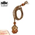 Carat Necklace Pendant Holder Hand-woven Empty Stone Holder Necklace Cord. 