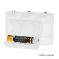 4 Pcs Battery Converter Adaptor AA to D ize Battery Protective Case Holder PP Material. 