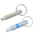 Index Plunger Stainless Steel Carbon Steel Rest Position Retractable Spring Pin Locking Pin with Ring in stock. 