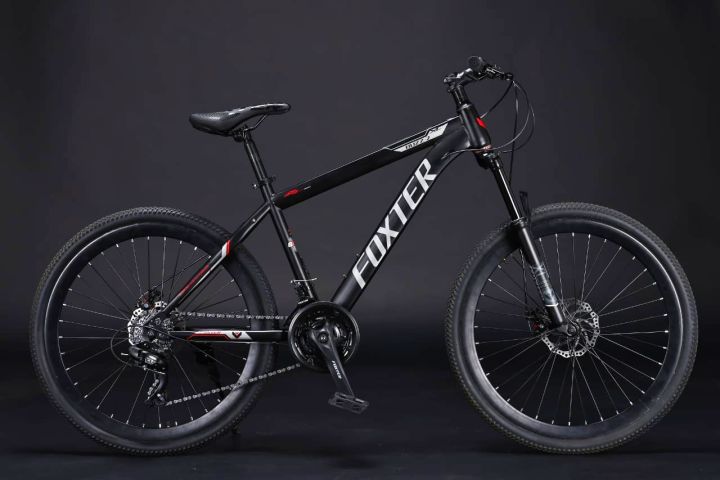 Foxter 26 inchi 21 Speed Gear Cycle With Suspension Lockout fork High Rim Coloring Fat Spoke With Shimano Parts