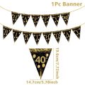 Happy 40th Birthday Backdrop Background Banner For Man Woman Balloon Door Curtain 40 Years Anniversary 40 Birthday Party Decor. 