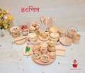Wooden Kids Kitchen Play Set | Safe & Non-Toxic Wooden Cooking Toy for Kids’ Pretend Play. 