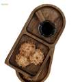 Wood Serving Tray Wood Dinner Plate Wooden Tray for Snack Western Steak. 
