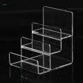 Transparent Acrylic Wallet Display Stand Holder Handbag Purse Display Stand for Retail/Shop , 3 Tiers. 