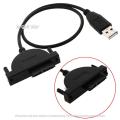 USB 2.0 To Mini Sata Ii 7+6 13Pin Adapter for Laptop Cd/Dvd Rom Slimline Drive Converter Cable Screws Steady Style 1Pcs. 