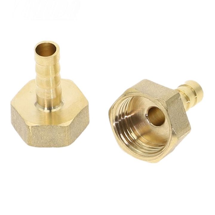 Durable Pipe Fitting PCF Pipe Joint Tube Brass Hose Barb 1/8" 1/4" 3/8" 1/2" FeMale Thread Coupler Connector Adapter PU PE Tube