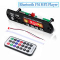 Bluetooth FM MP3 Player Receiver Board with Danching LED Display Car Audio Decoder Module 5V 1A Support TF USB AUX Recorders.