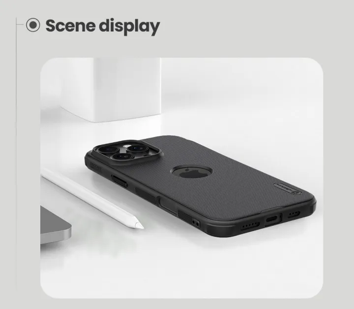 Nillkin%20(%20iPhone%2016%20Pro%20Max%206.9"%20)%20Super%20Frosted%20Shield%20Pro%20Matte%20cover%20case%20for%20Apple%20iPhone%2016%20Pro%20Max%206.9"%20(with%20LOGO%20cut)%20-%20Black%20-%20Image%203