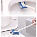 Fibre Toilet Brush With Cleaner Bathroom Accessories Wall Hanging Soft Cleaning Brush Bristles for Floor.