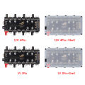 1 To 8 Way Splitter RGB PWM Hub PC 5V 3PIN/12V 4PIN Cooling Fan HUB RGB Cable Splitter Hub for Motherboard LED Strip Control. 