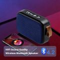 Mini Stereo Speaker Outdoor Music Subwoofer Loudspeaker Portable Wireless Bluetooth-compatible Speaker Support TF Card FM Radio. 