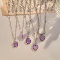 5Pcs Crystal Butterfly Heart Shape Chokers & Water Drop Pendant Necklaces Set for Women and Girls - Trendy Geometric Jewelry. 