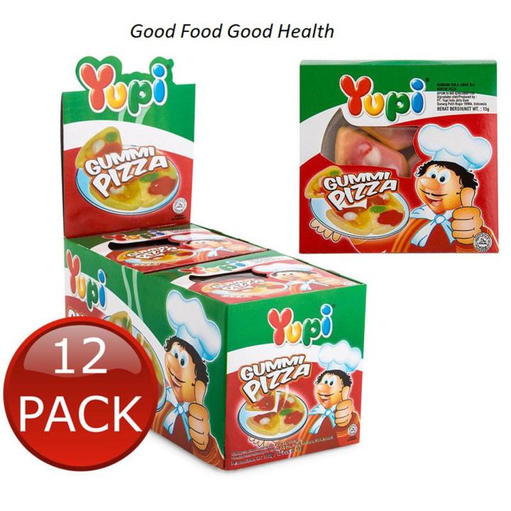 Yupi Gummy Pizza -Pack 12x14gm =168 gm