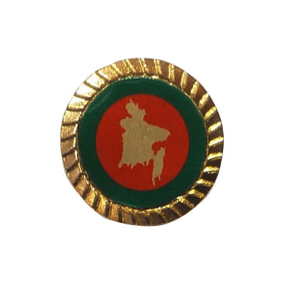 Bangladesh map poket badge Multicolor