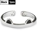 2Pcs Cute Cat Rings for Women Girls Adjustable Cat Ears Paw Animal Finger Ring Couple Cartoon Little Cat Kitten Pet Gift Jewelry. 