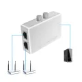 KEBIDU Mini 2 Port RJ45 RJ-45 Network Switch Box Ethernet Switcher 2 Way Port Manual Network Sharing Switch Adapter. 
