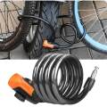 Bike Lock Cable with Key Heavy Duty Bikes Accessories for Doors Gate 0.9m. 