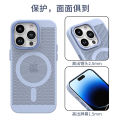Summer Cooling Vents Magnetic Case For iphone 14 pro max case iPhone 11 12 13 Pro Max 14 plus Metal Camera Protection Fully enclosed Shockproof Hard back cover casing. 
