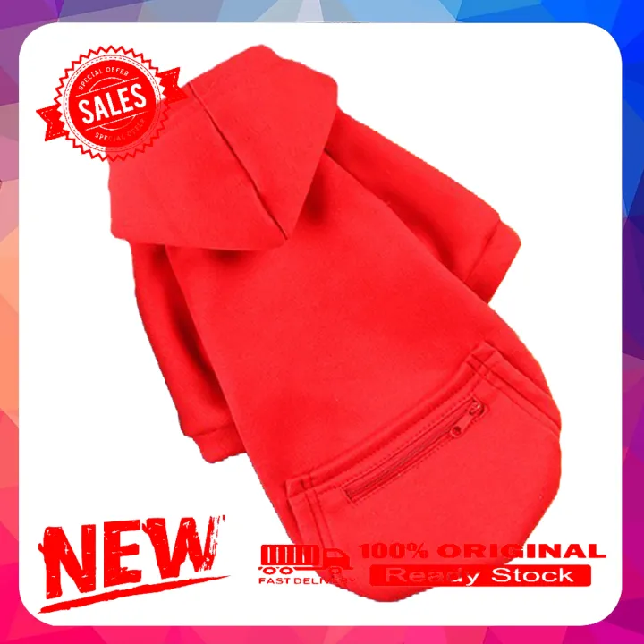 %E3%80%90Atoztide%20Store%E3%80%91Dog%20Hoodie%20Solid%20Color%20Back%20Pocket%20Outdoor%20Drawstring%20Comfortable%20Coat%20for%20Small%20Dogs%20-%20Image%202