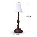 Drop Shipping 1:12 Dollhouse Miniature Furniture Lampshade Table Lamp with LED Light Model Decoration Kids Pretend Play Toy. 