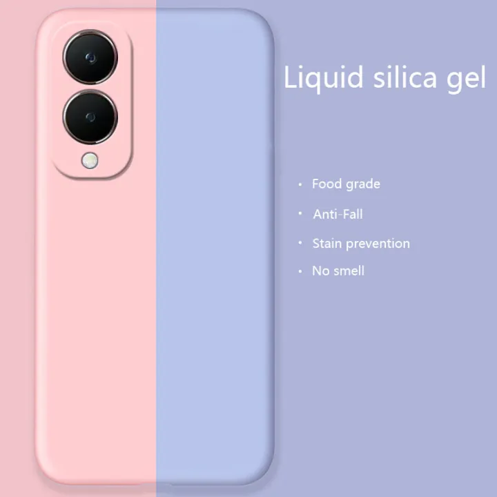 Olige%20For%20VIVO%20Y28%20Liquid%20Silicone%20Macaron%20Candy%20Color%20TPU%20Falling%20and%20shockproof%20Soft%20Phone%20Case%20Shell%20Protector%20Back%20Cover%20-%20Image%204