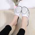 Cross-border plus-size summer cowhide bag head wisp empty semi-slippers women's fashion wear outside Internet celebrity flat bottom no heel women's sandals. 