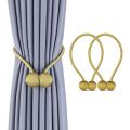 2 Pcs Set Magnetic Pearl Ball Cortinas Holdbacks Buckle Accessory Tiebacks Accesorios Curtain  Hook Holder. 