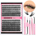 Lash Clusters Set DIY Lashes Extension Kit Individual Eyelash Extension Kit Full Set Lashes Kit with Lash Bond and Seal Makeup.