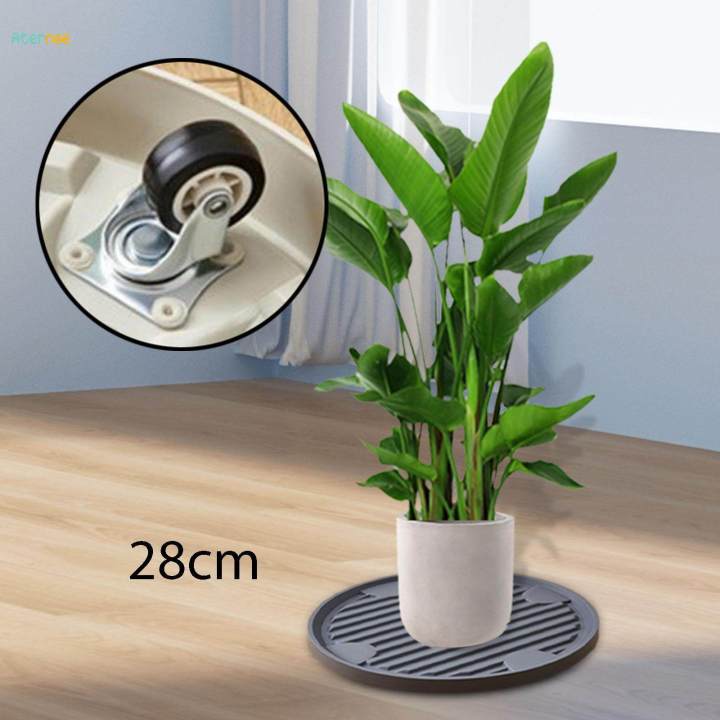 Plant%20Stand%20Plant%20Trays%20Planter%20Trolley%20Tray%20Coaster%20Water%20Storage%20Dia%2028cm%20-%20Image%202
