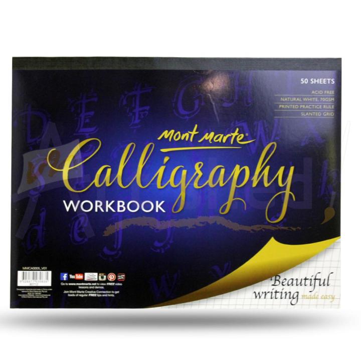 Mont Marte Calligraphy Workbook – 50 Sheets