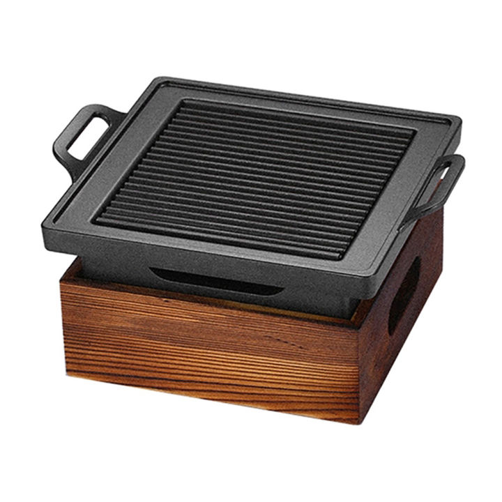 FORIDE Smokeless Portable BBQ Grill Korean Japanese Charcoal BBQ Oven Barbecue Grill Household Outdoor Non-Stick BBQ Oven B