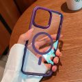 New iPhone 15 phone with eagle eye gold shield magnetic suction three in one Apple 14 full package fall protection case.