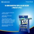 VI-John Shavepro Triple Blade Razor ( Pack of 5 pcs ). 