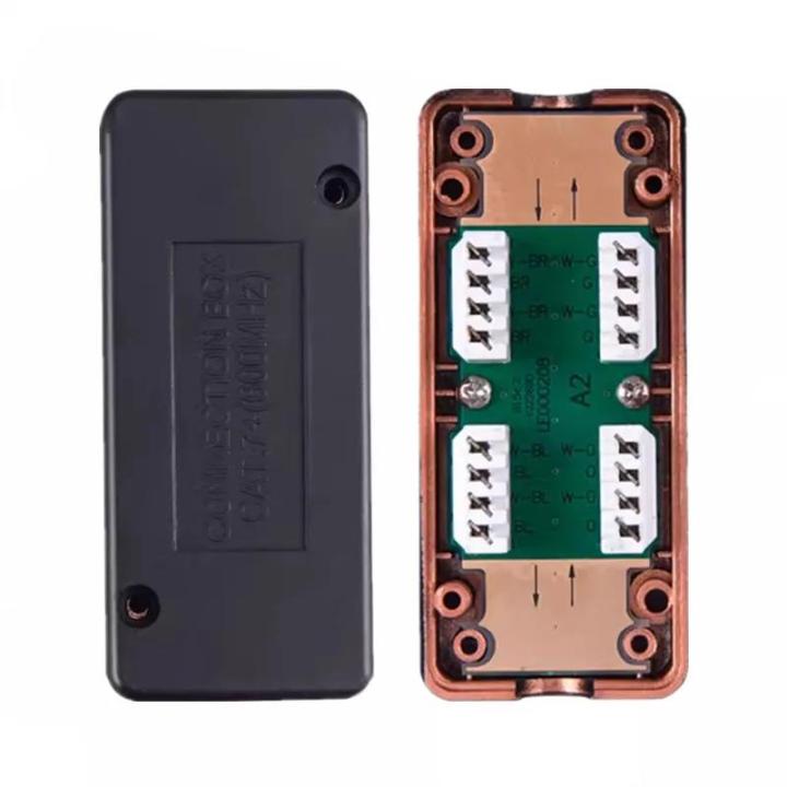 RJ45 Junction Box Network CAT7 600MHz Ethernet LAN Cable LSA Connection Adaptor RJ45 Extention Adapter RJ 45 Extention Box