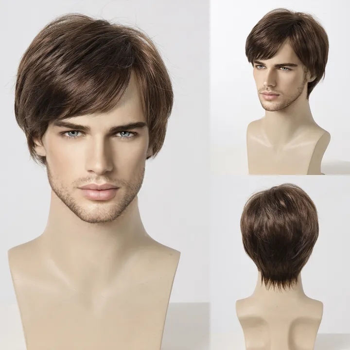 ALAN%20EATON%20Men's%20Dark%20Brown%20Synthetic%20Wig%20Natural%20Short%20Layered%20Wig%20Pixie%20Cut%20Hair%20Heat%20Resistant%20Fiber%20Fluffy%20Full%20Wig%20for%20Male%20-%20Image%207